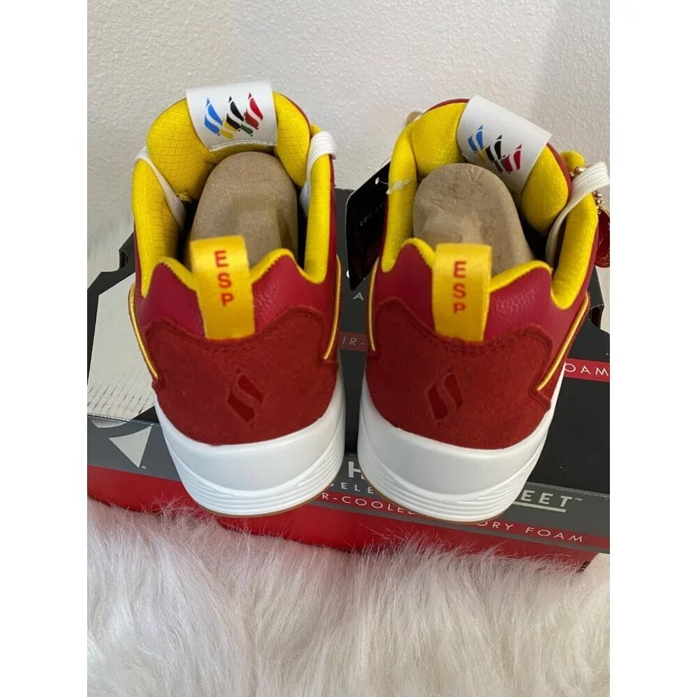 Skechers Uno Victory Pack  Red/Yellow Spain Size 9 Mens Air-Cooled Memory Foam